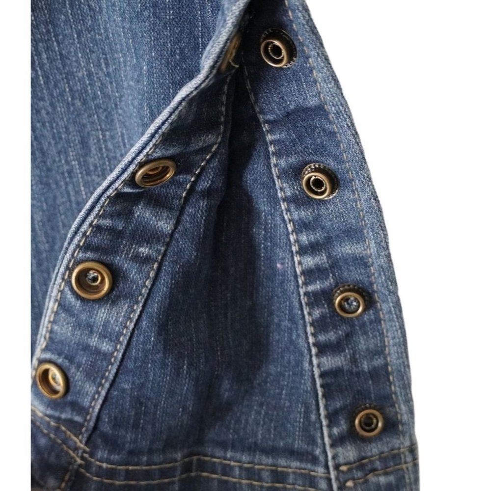 Kikit Jeans Womens Size 10 Snap Flare Stretch Maurice‎ Sasson Y2K 90s